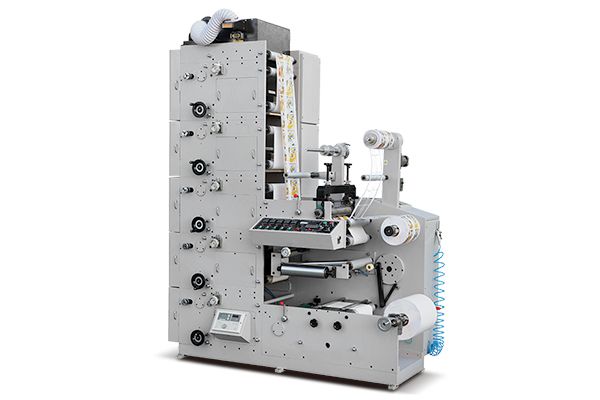 Máquina impresora flexográfica con una simple estación de troquelado rotativo, ZBS-450